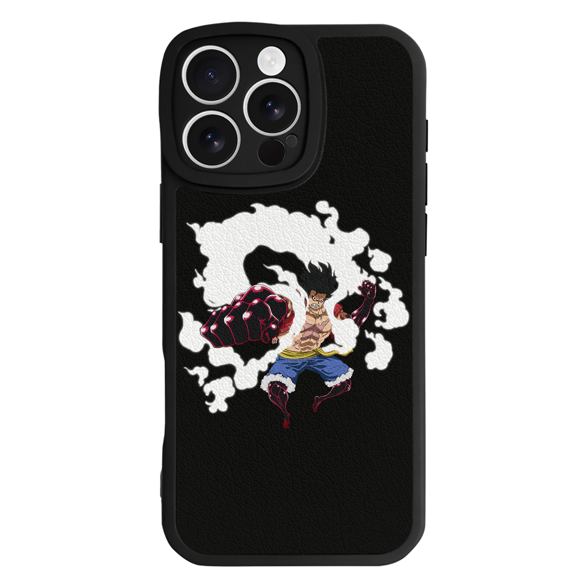 （画像用） ワンピース モンキー・D・ルフィ ONE PIECE Monkey D. Luffy 【iPhone 16シリーズ対応】シリコンスマホケース（レザー調） 材質：シリコン